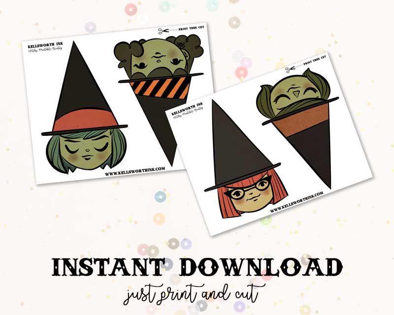 Witchy Bunting - Halloween Banner Download