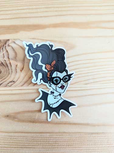 The Bride of Frankenstein sticker