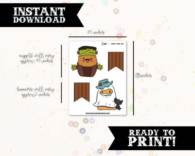 Spooky Nuggets Printable Banner