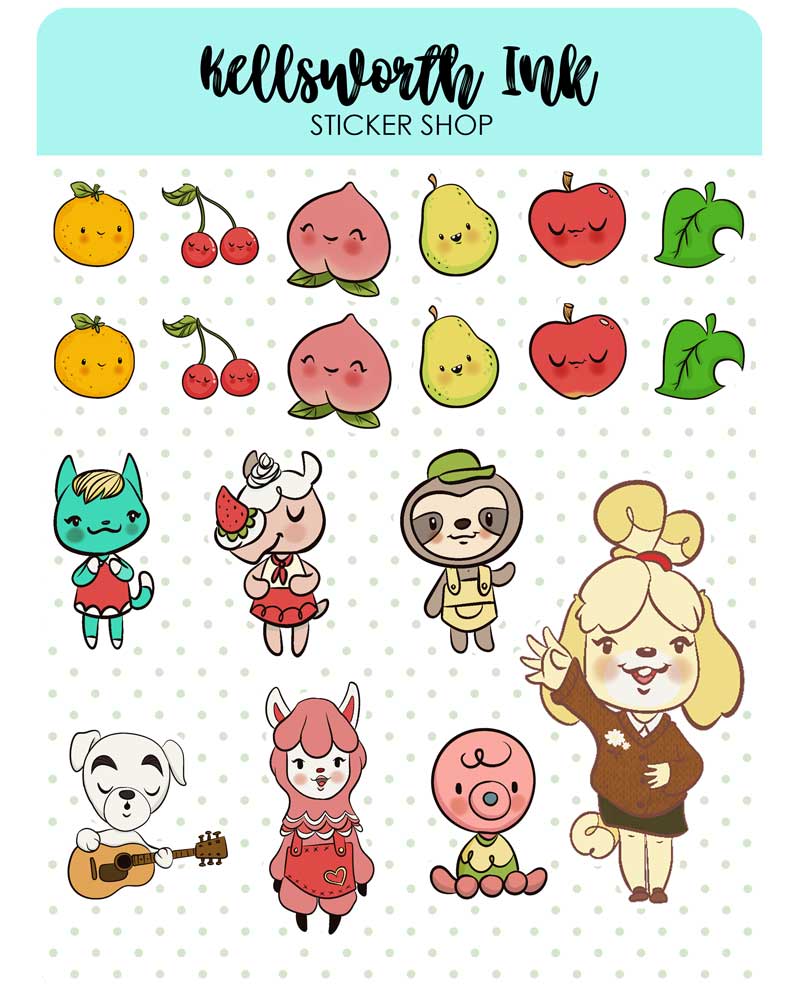 Island Friends Sticker Sheet