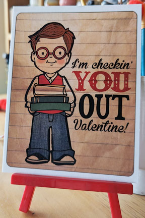 Tarjeta de felicitación, "Te estoy registrando en San Valentín"