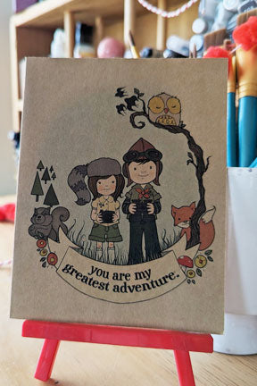 Tarjeta de felicitación "Eres mi mayor aventura"