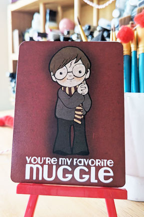 Tarjeta de felicitación, "Eres mi muggle favorito"