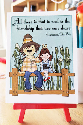 Greeting Card, "All there is that is real is the friendship that two can share"