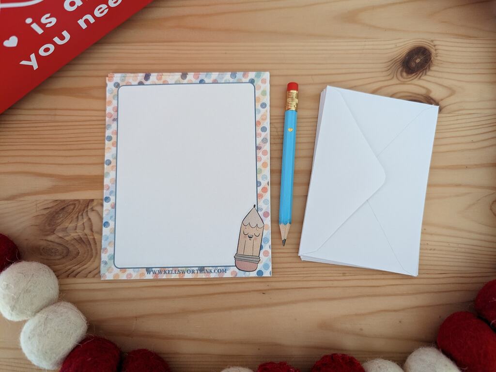 mini mail stationary pencil envelope