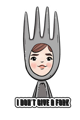I Don't Give A Fork sticker