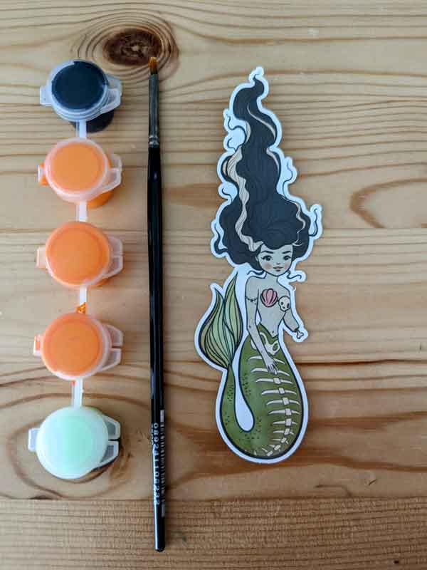 Bride of Frankenstein Mermaid sticker