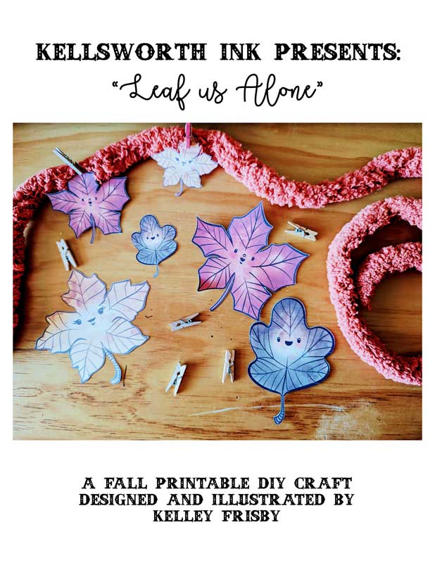 Leaf Us Alone - a Printable Fall DIY banner download