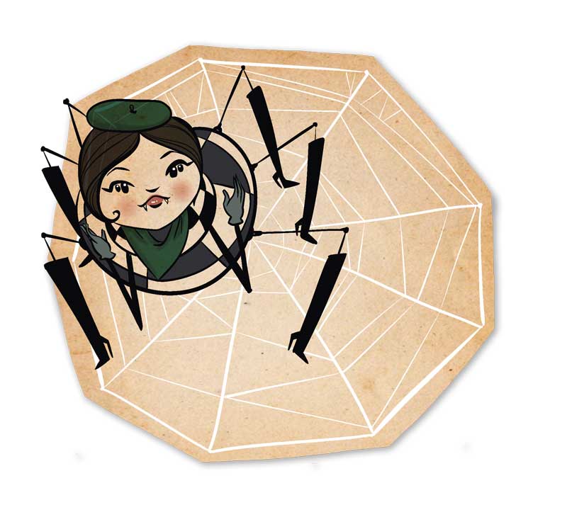 Miss Spider Sticker