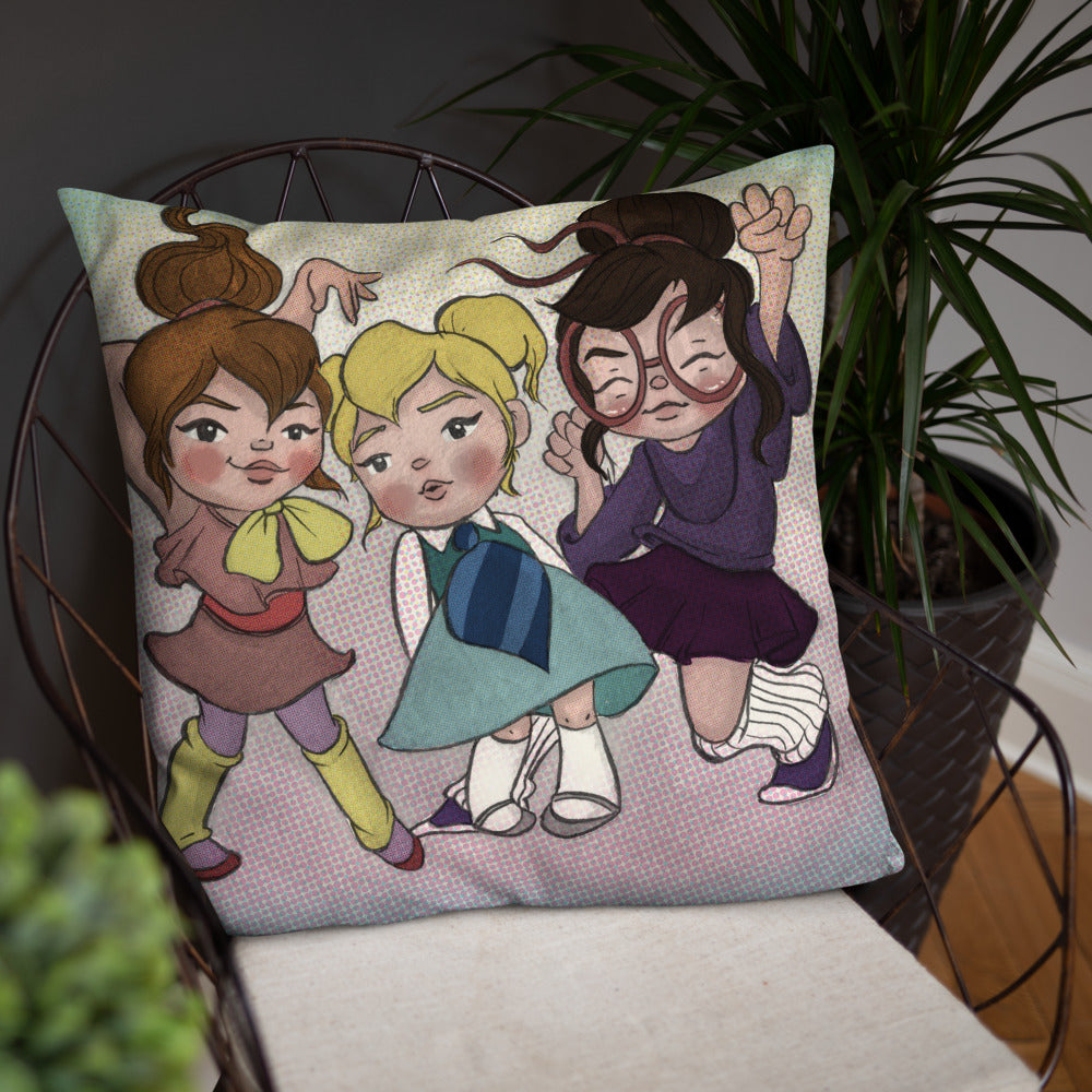 The Girls of Rock and Roll Pillow